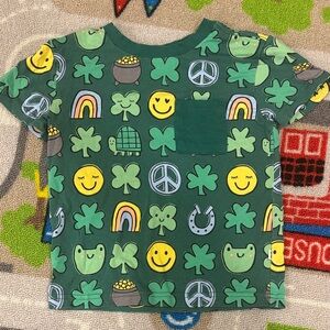 Little Sleepies St Patrick’s Day Lucky Charms Tee - Green